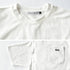 【日本製】 tシャツ メンズ 半袖 オーガニックコットン 綿100% クルーネック ワンポケット 刺繍 無地 ホワイト(FL24SS-004-wh)